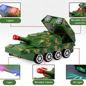 Deformation Army Tank Electric Deform Tank Battery Operated Military Armored Traffic Tools Vehicle Plastic Toys for Kids