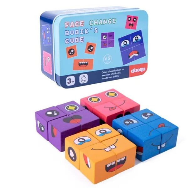 3D Rubik's Cube Emoji Cube face Game for Kids | Cute Face Changing Cube